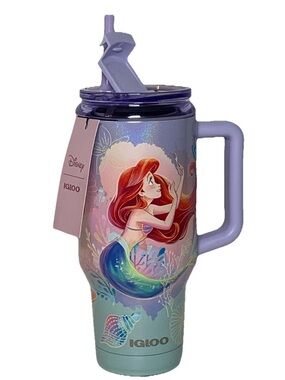 Disney The Little Mermaid Ariel 16 Oz Tumbler Igloo Travel Mug NWT